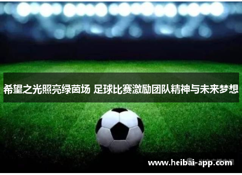 希望之光照亮绿茵场 足球比赛激励团队精神与未来梦想